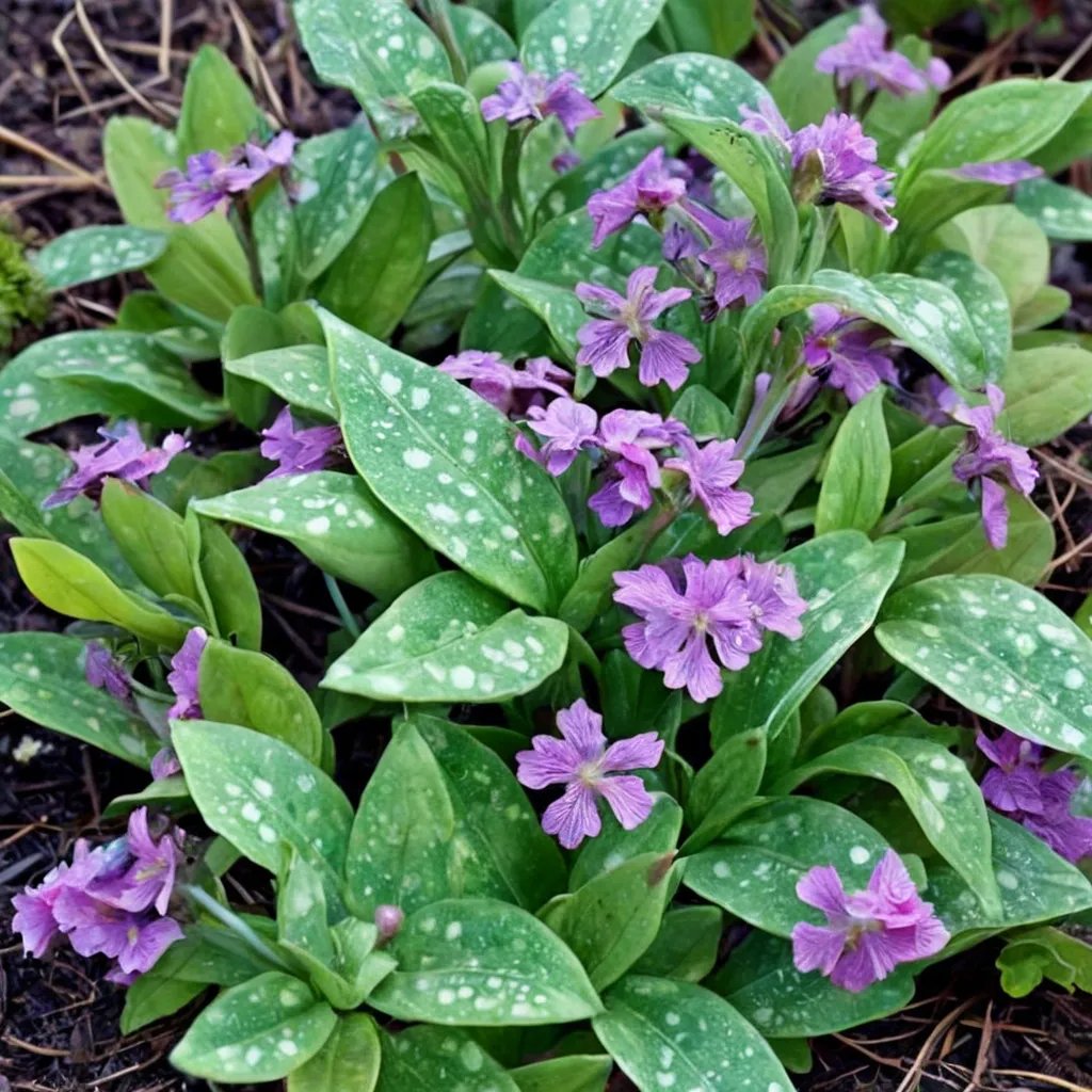 Pulmonaria saccharata 'Smokey Blue'