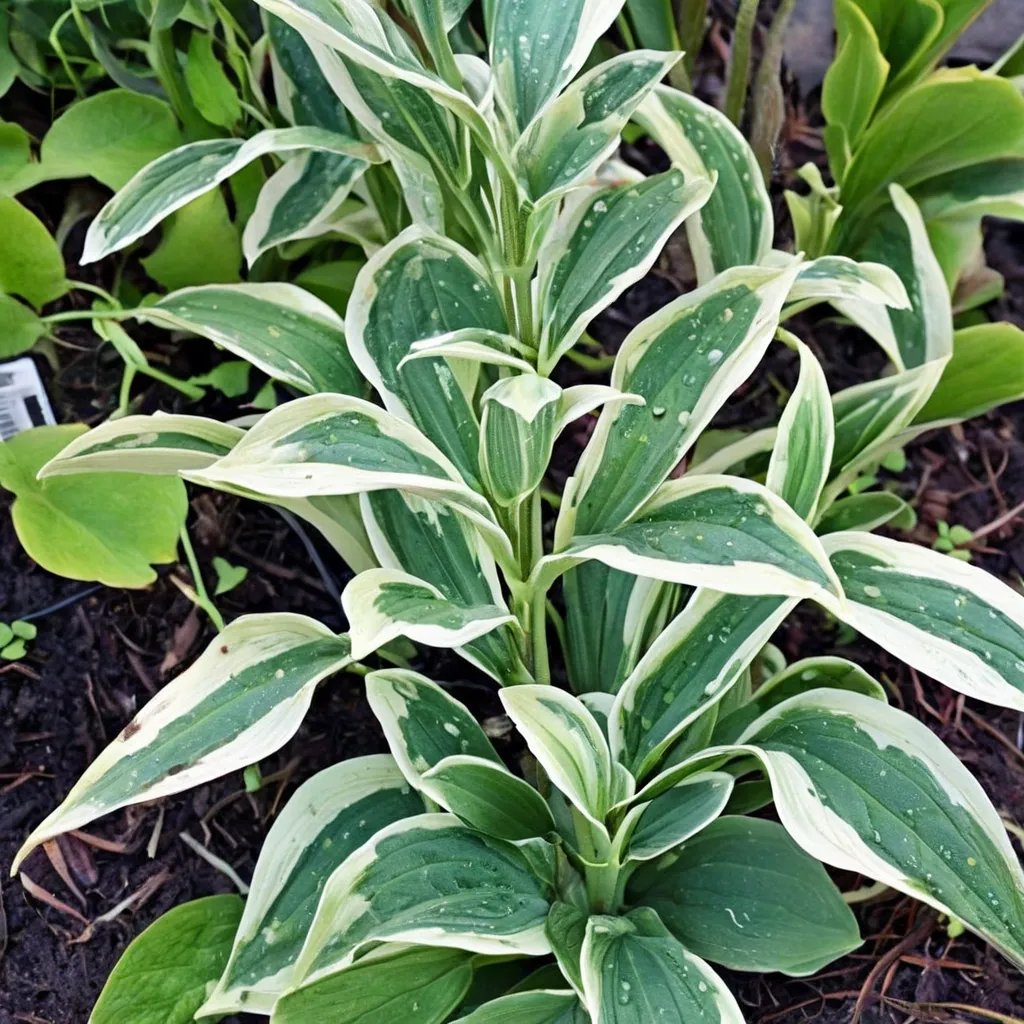 Hosta x hybrida 'Marshmallow Clouds'