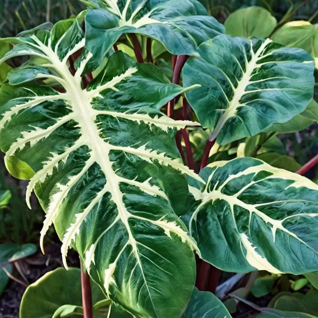 Colocasia esculenta 'White Lava'