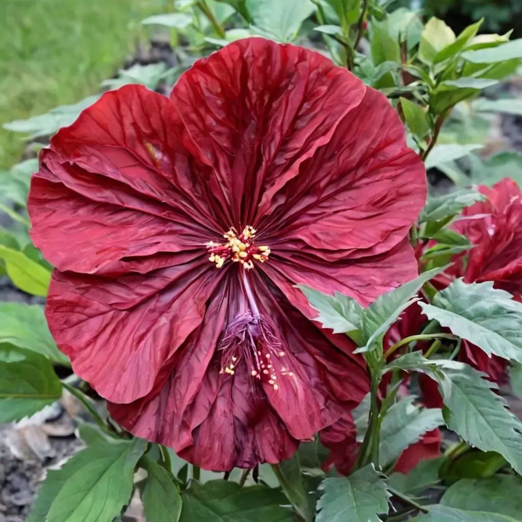 Hibiscus syriacus 'Blackberry Merlot'