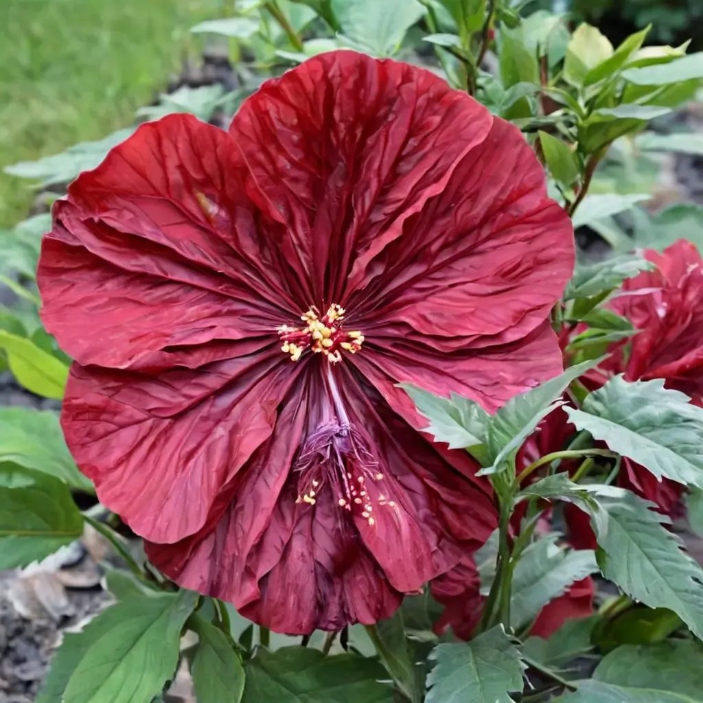 Hibiscus syriacus 'Blackberry Merlot'