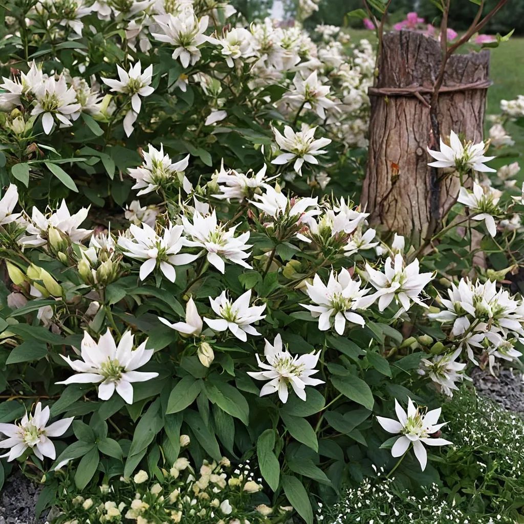 Cleome x hybrida 'Señorita Blanca'