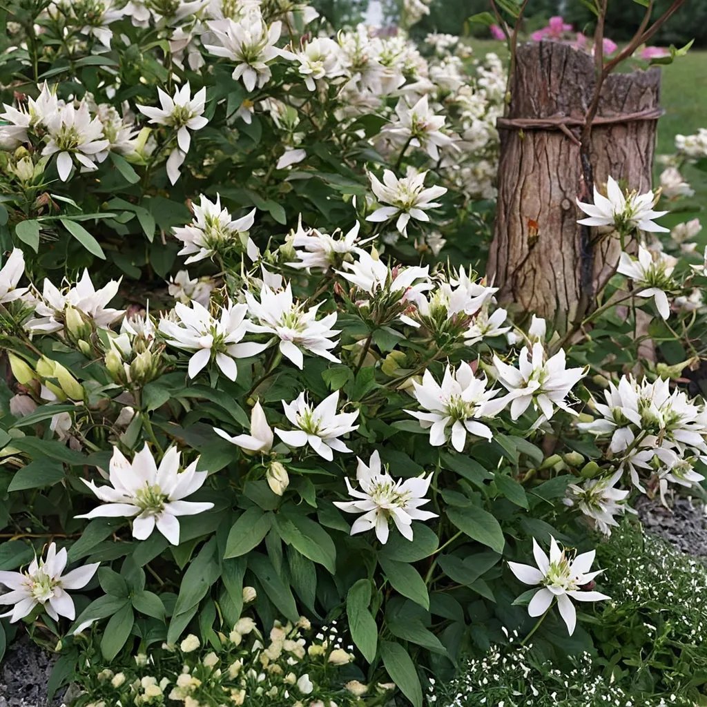 Cleome x hybrida 'Señorita Blanca'