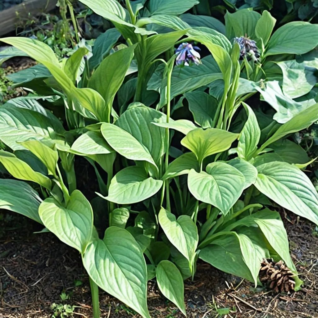 Hosta x hybrida 'Regal Rhubarb'