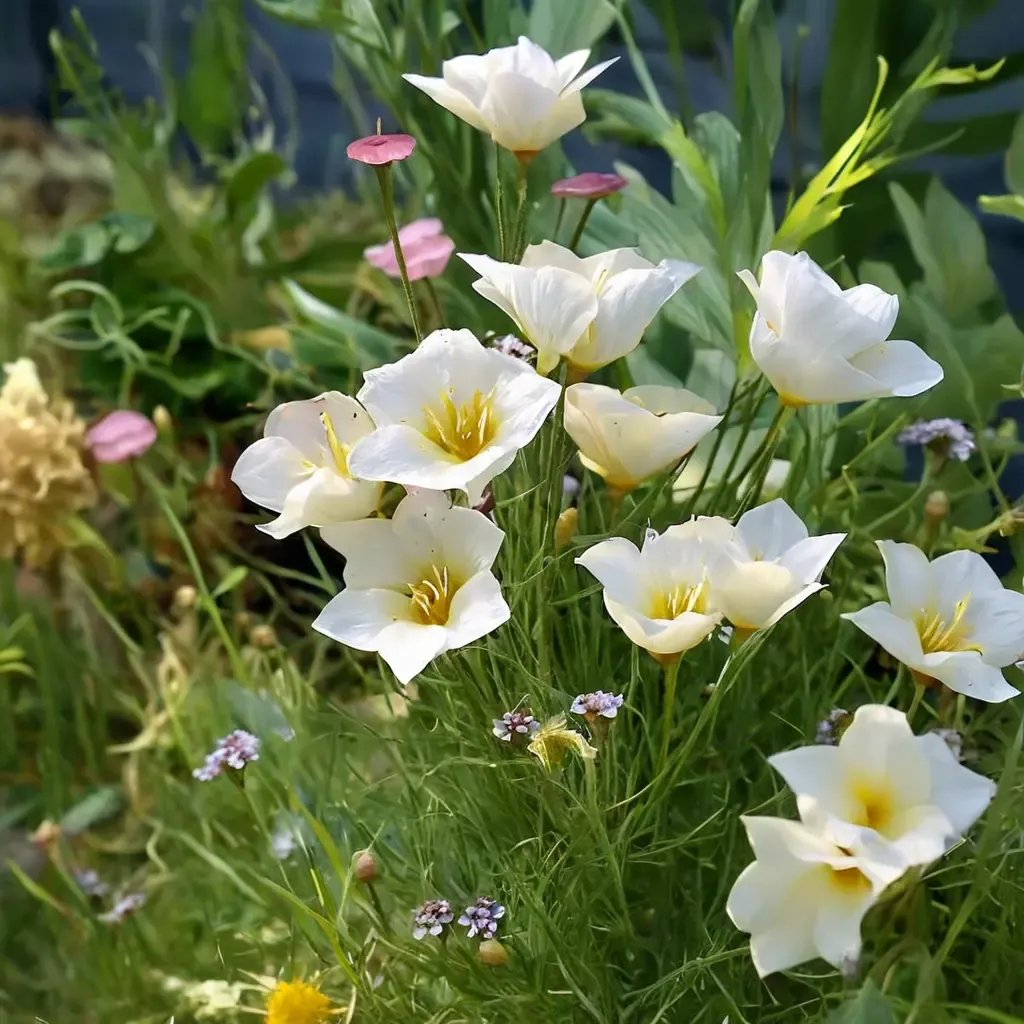 Gilia tricolor 'Alba'
