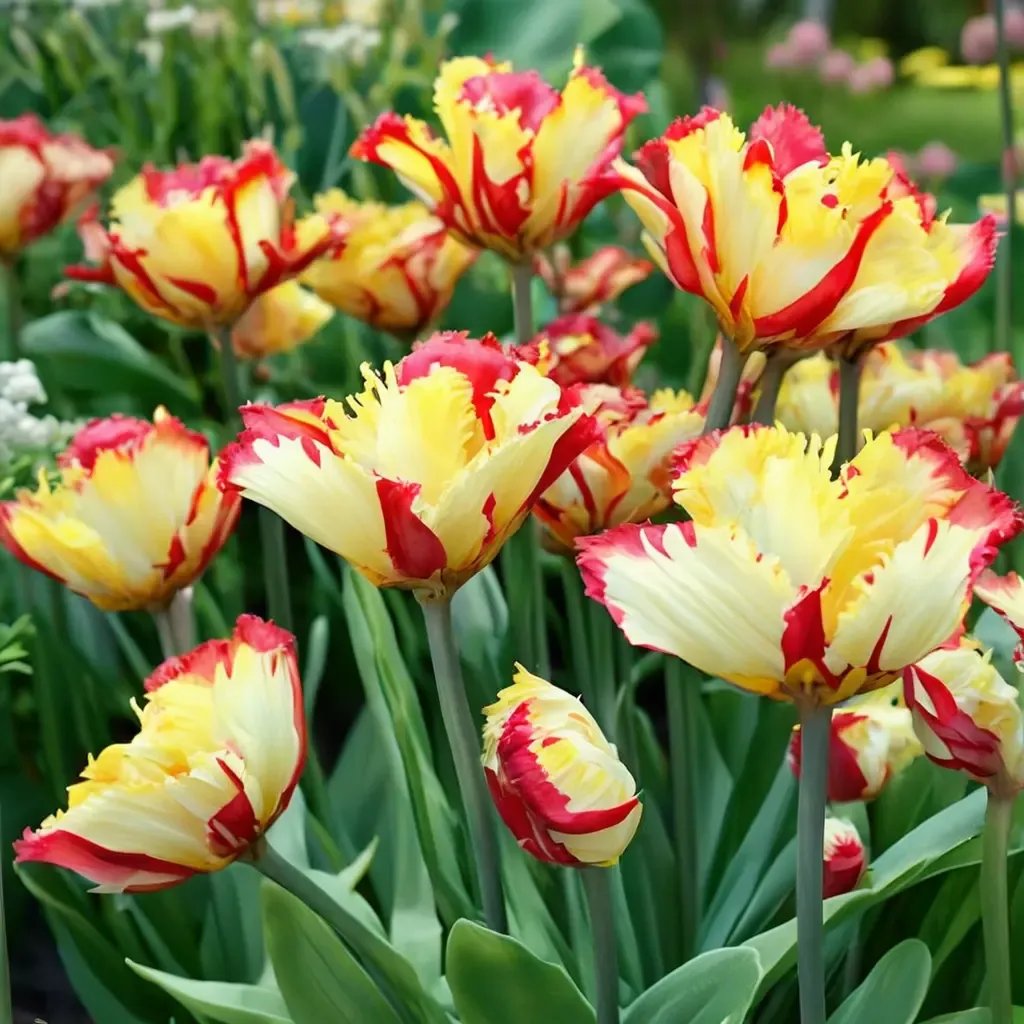 Tulipa tulipa 'Texas Flame Parrot'
