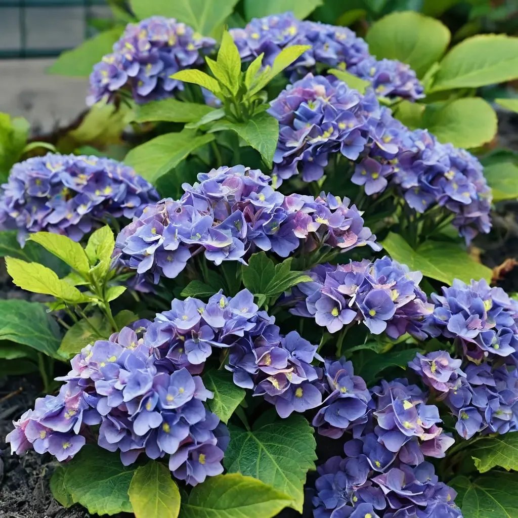 Hydrangea macrophylla 'Let's Dance Rhythmic Blue'