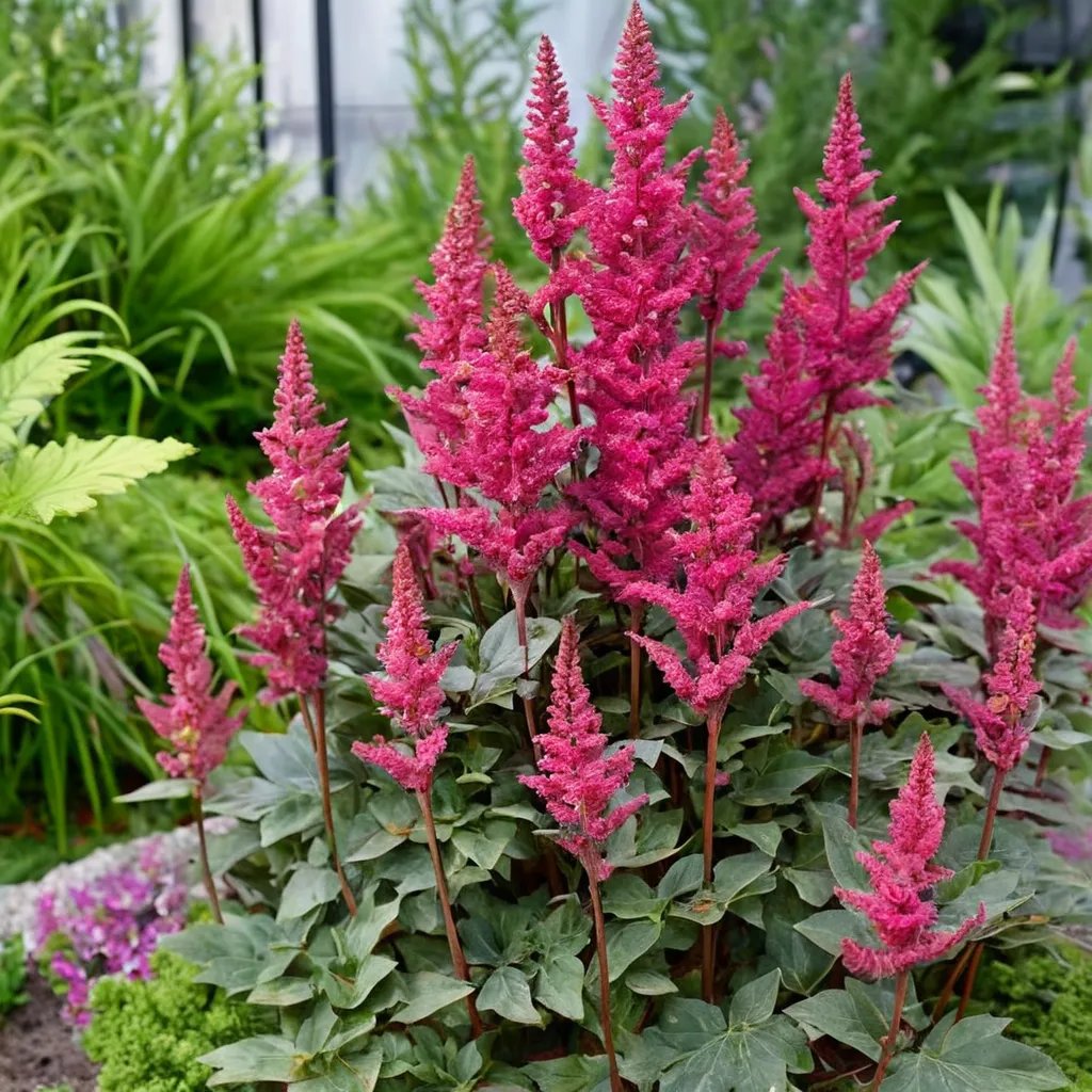 Astilbe chinensis 'Vision Vulcano'