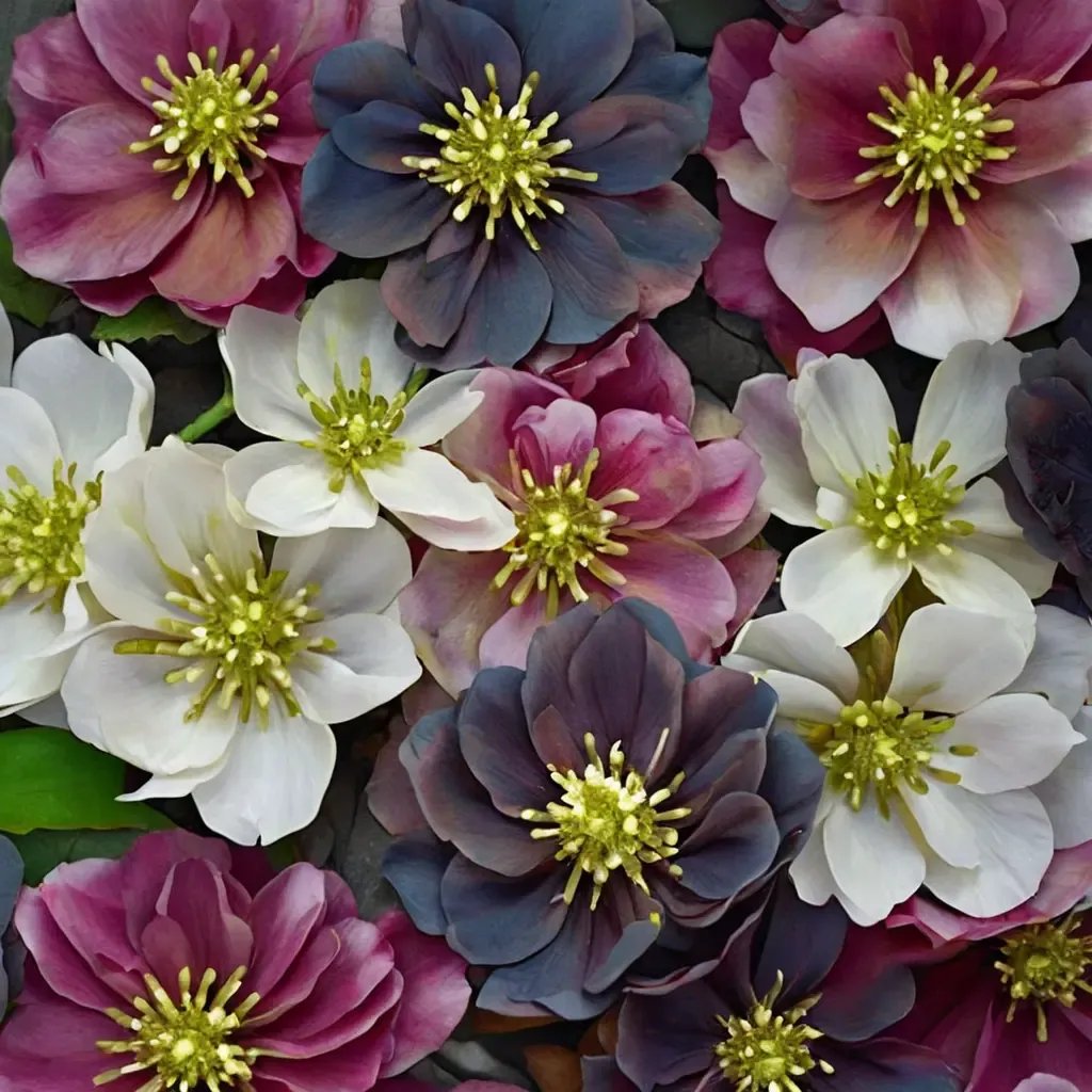 Helleborus x hybrida 'Wedding Party Mix'