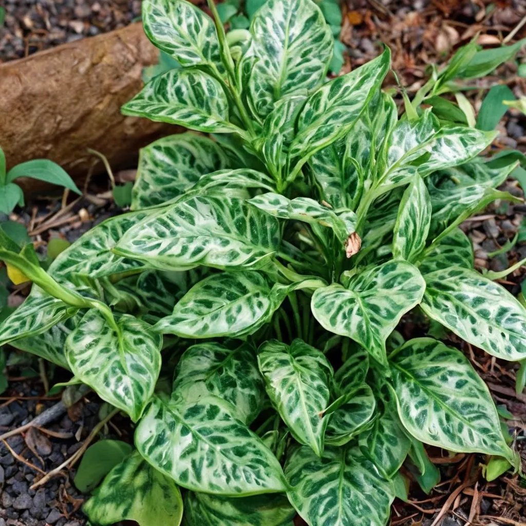 Arum italicum 'Silver Vein Pattern'