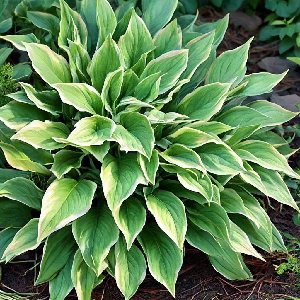 Hosta x hybrida 'Heartbeat'