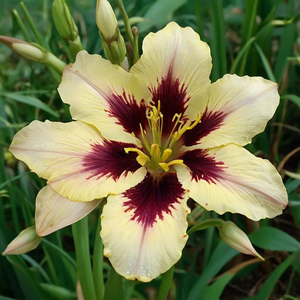 Hemerocallis x hybrida 'Moonlit Masquerade'