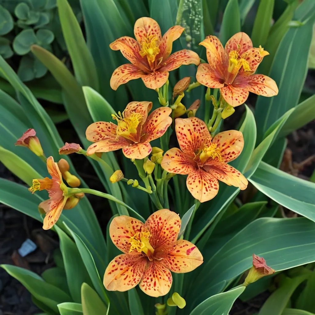 Belamcanda chinensis 'Freckle Face'