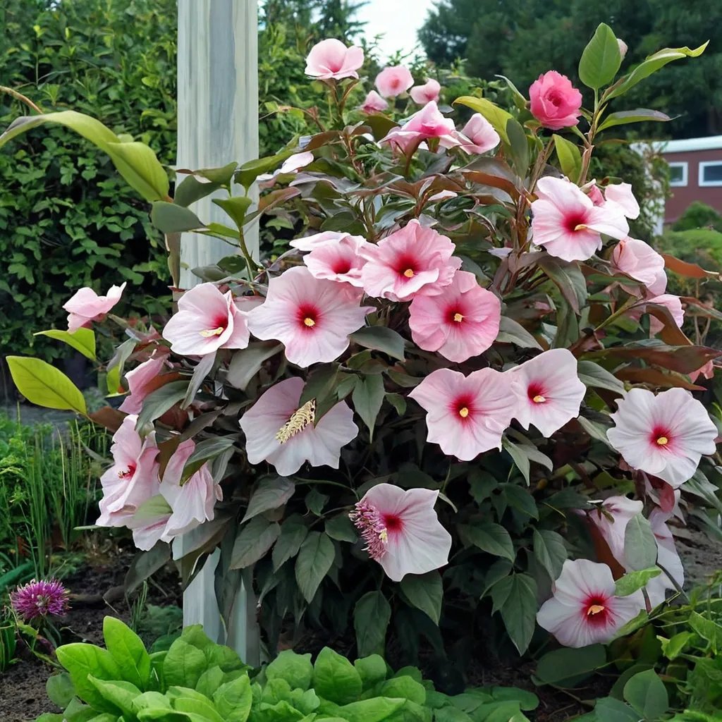 Hibiscus moscheutos 'Kopper King'