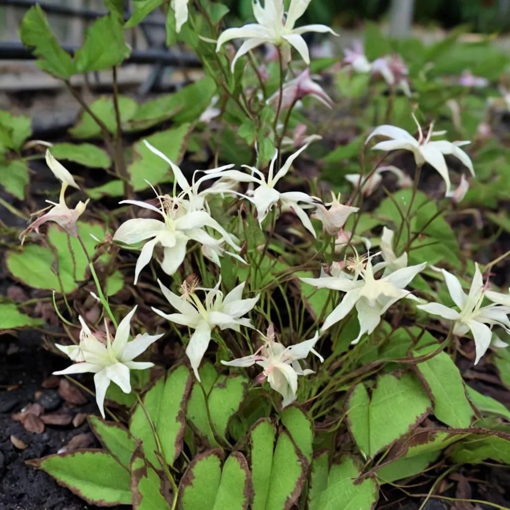 Epimedium grandiflorum 'Bandit'