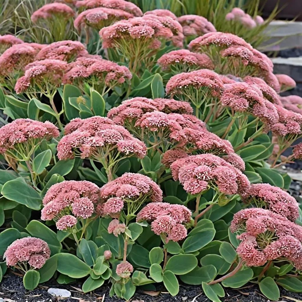 Sedum spectabile 'Autumn Fire'
