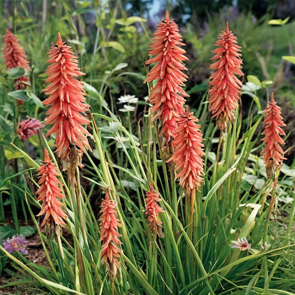 Kniphofia x hybrida 'Redhot Popsicle'