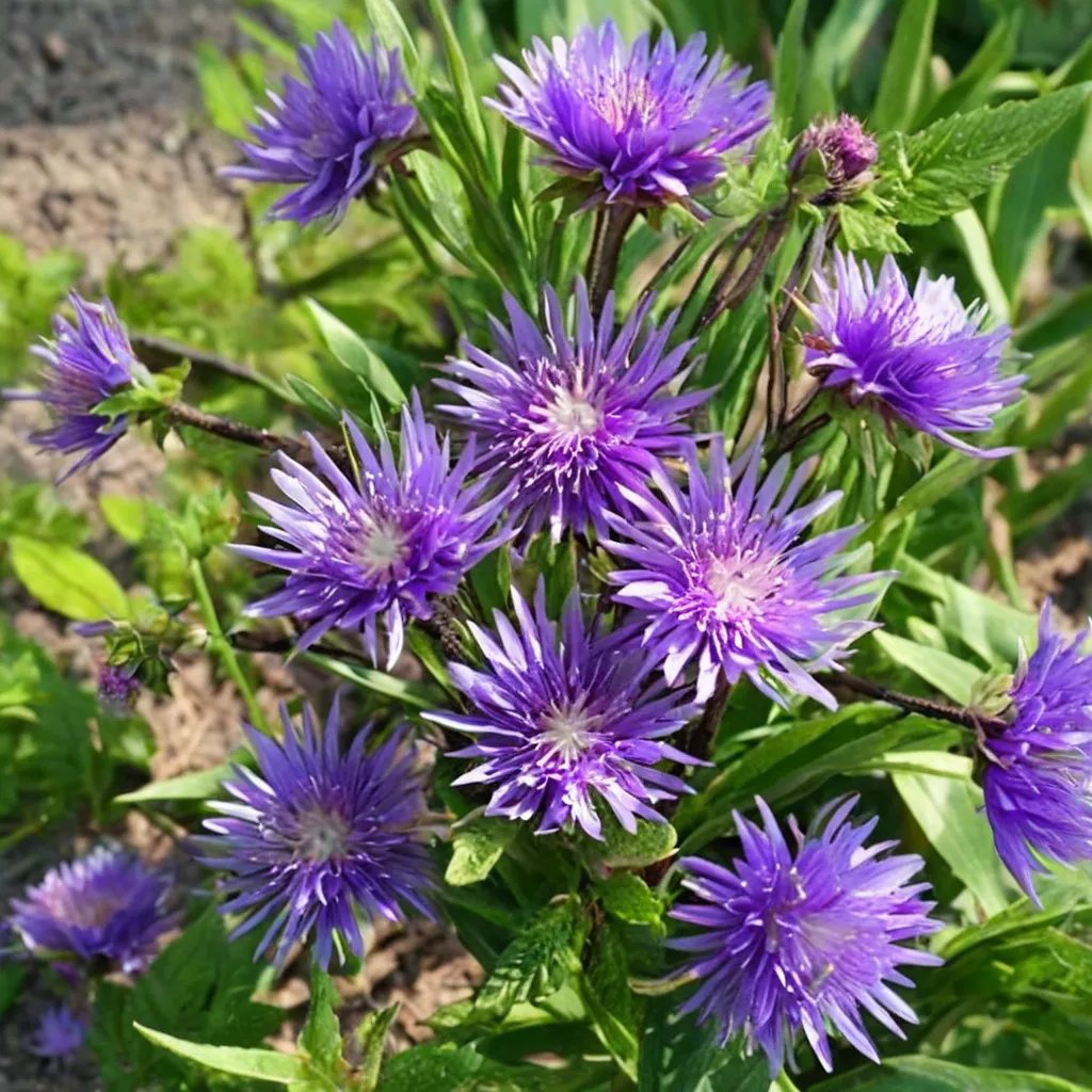 Stokesia laevis 'Purple Parasols'