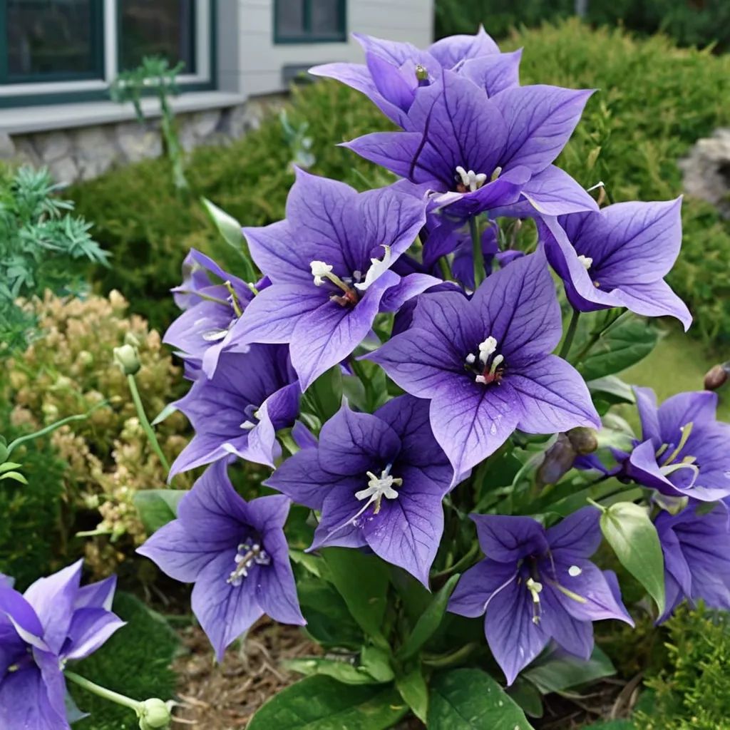 Platycodon grandiflorus 'Astra Double Blue'