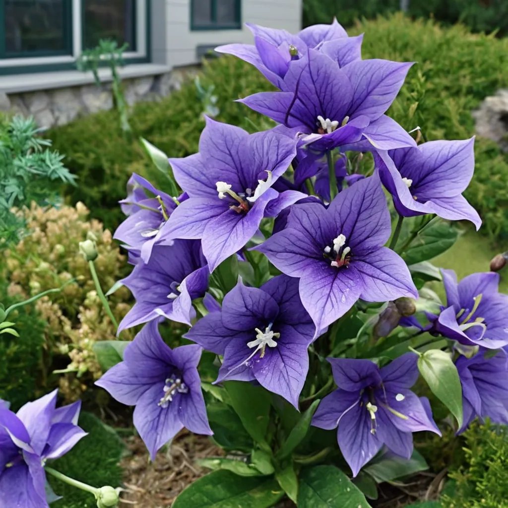 Platycodon grandiflorus 'Astra Double Blue'