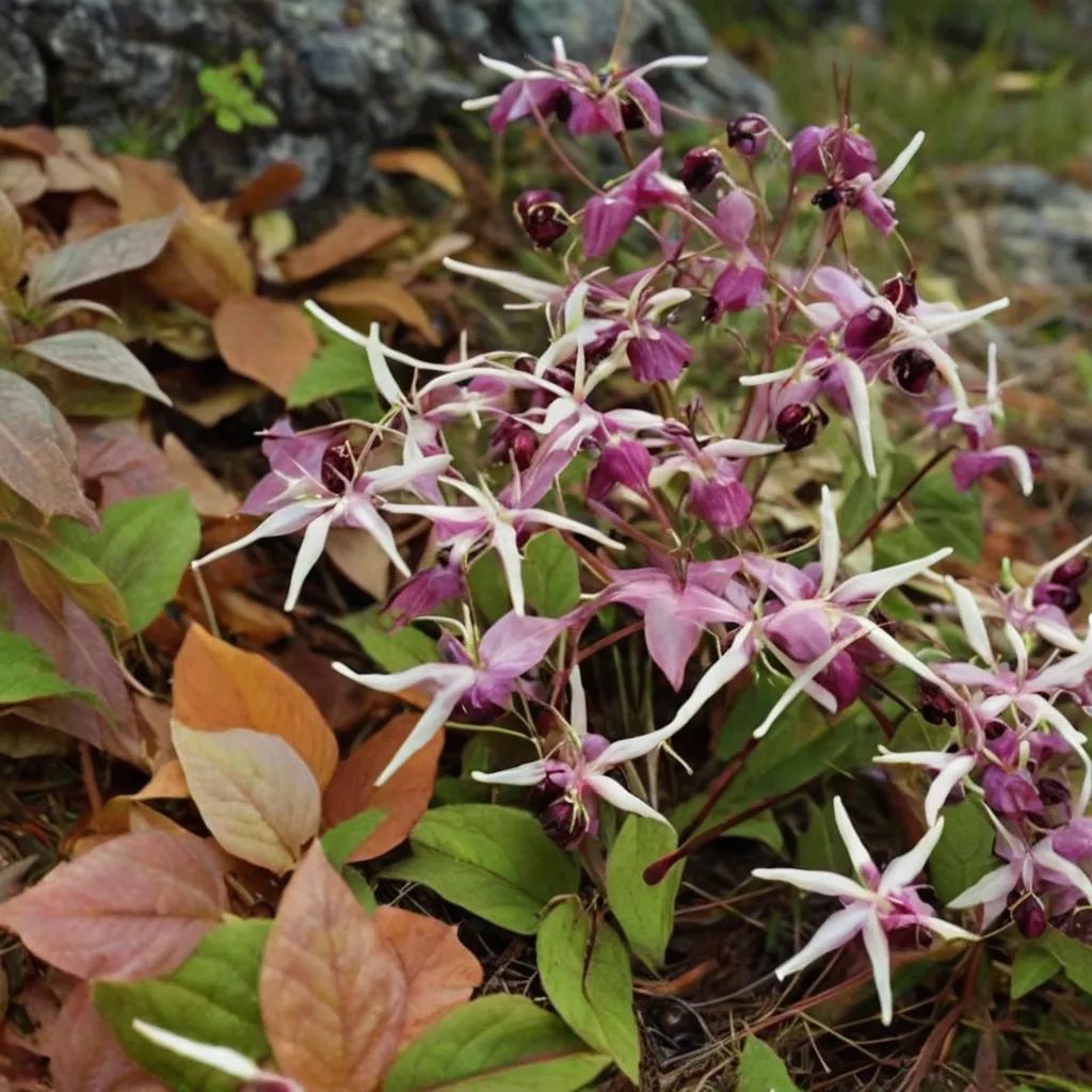 Epimedium grandiflorum 'Lavender Lady'