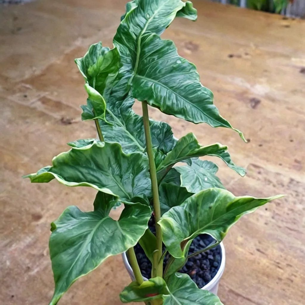 Alocasia macrorrhizos 'Shock Treatment'