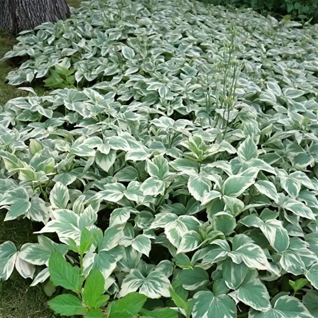 Aegopodium podagraria 'Snow on the Mountain'