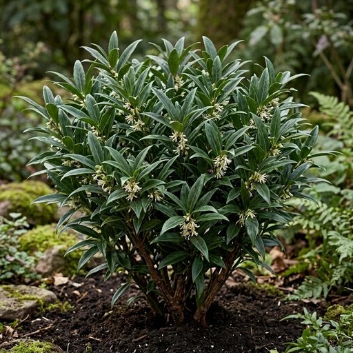 Sarcococca hookeriana 'Sweet & Lo'