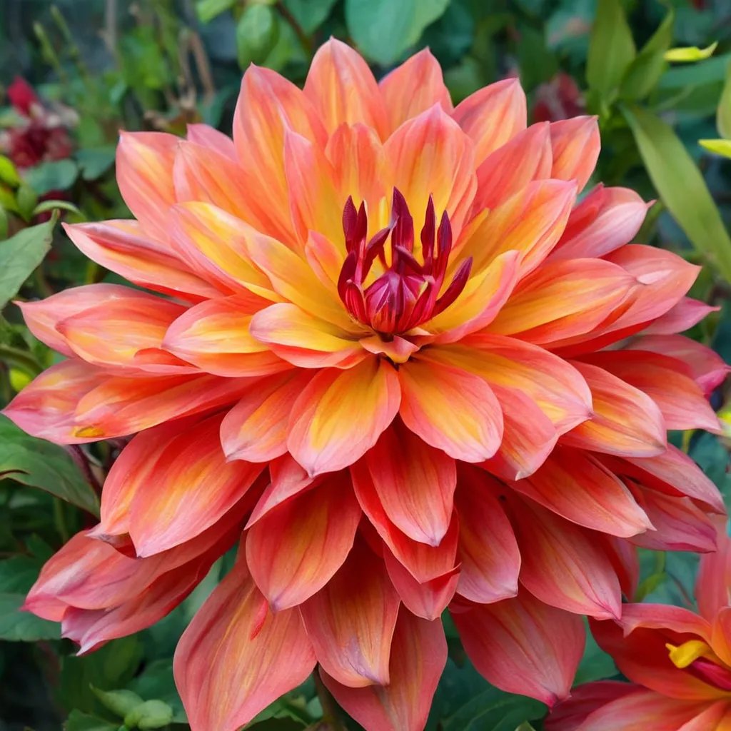 Dahlia x hybrida 'Firepot'
