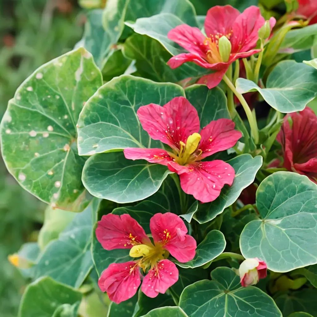 Tropaeolum majus 'Tip Top Rose'