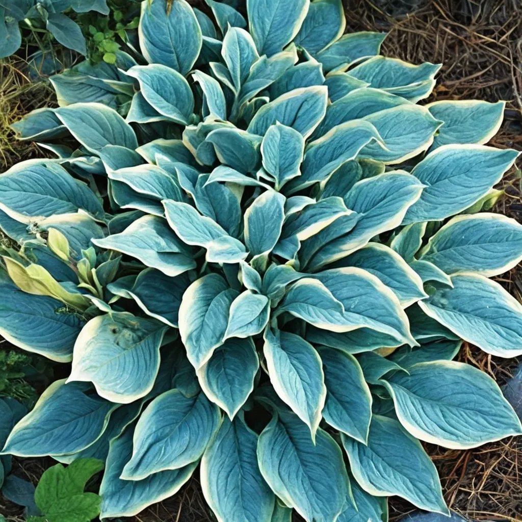 Hosta x hybrida 'Frosted Dimples'