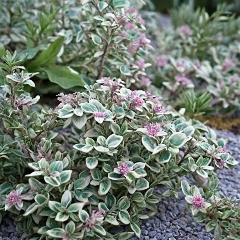 Thymus x citriodorus 'Silver Posie'