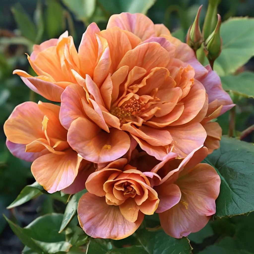 Rosa x hybrida 'Pumpkin Patch'