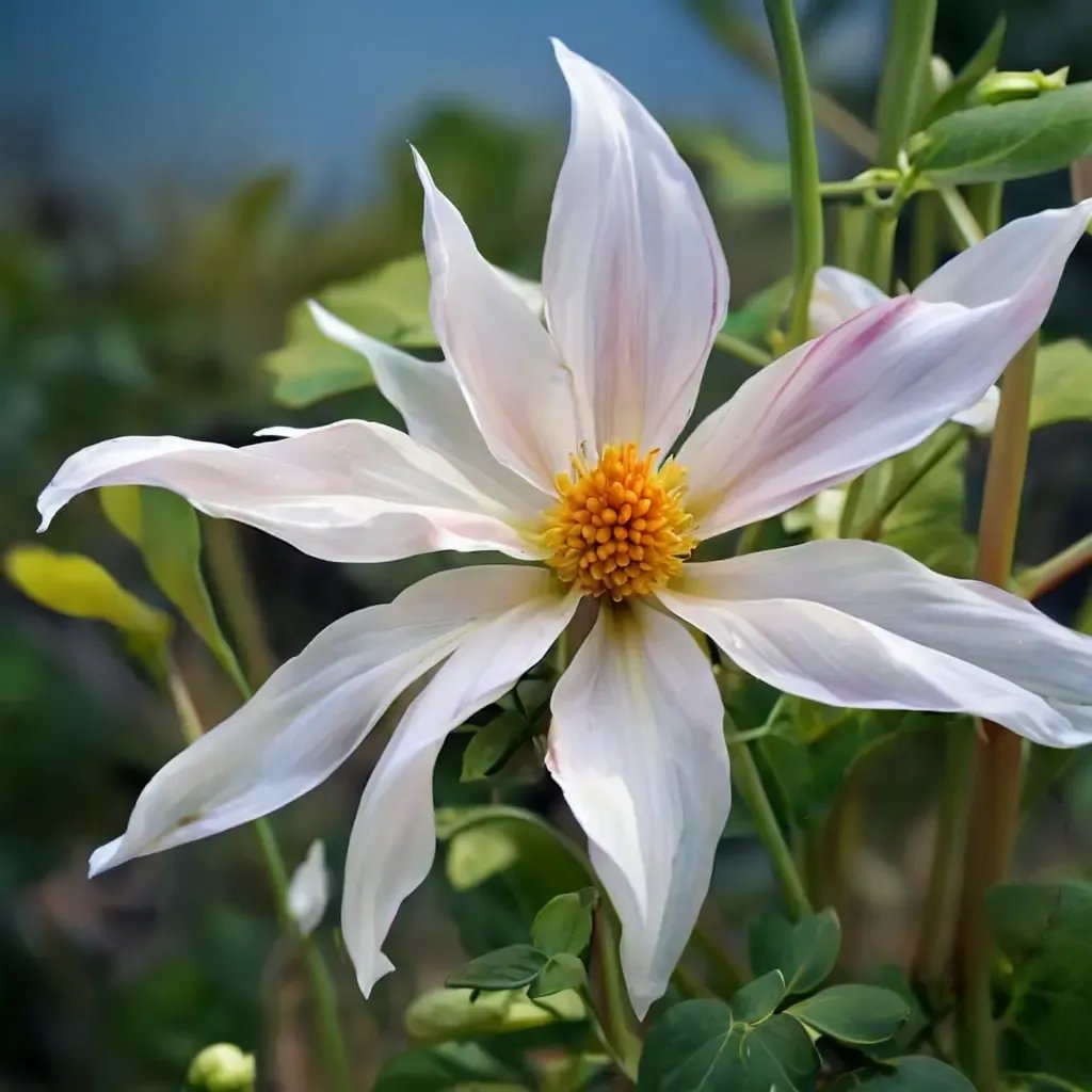 Dahlia imperialis 'Honka White'