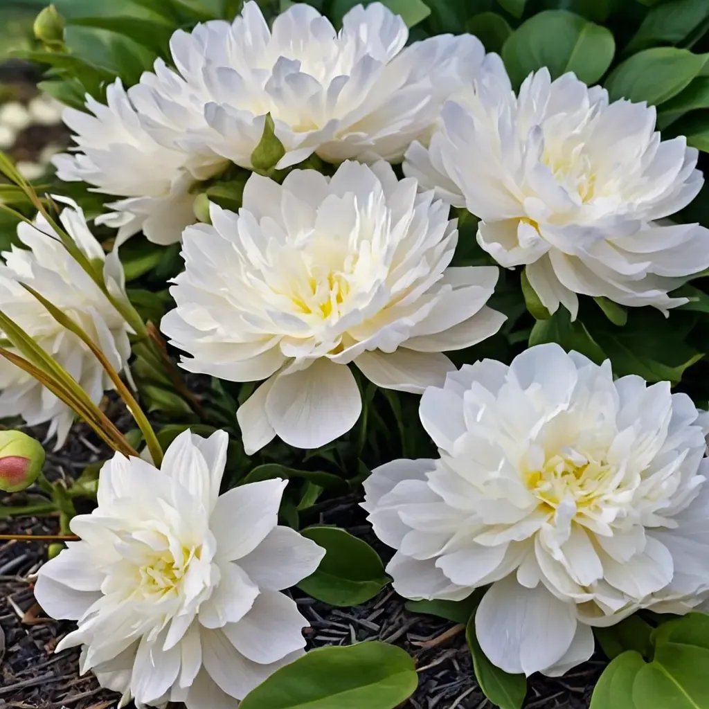 Paeonia lactiflora 'Duchess de Nemours'