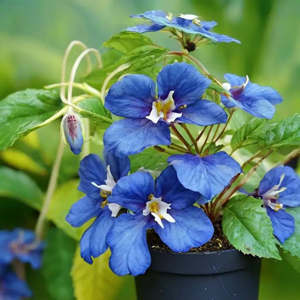 Impatiens namchabarwensis 'Blue Diamond'