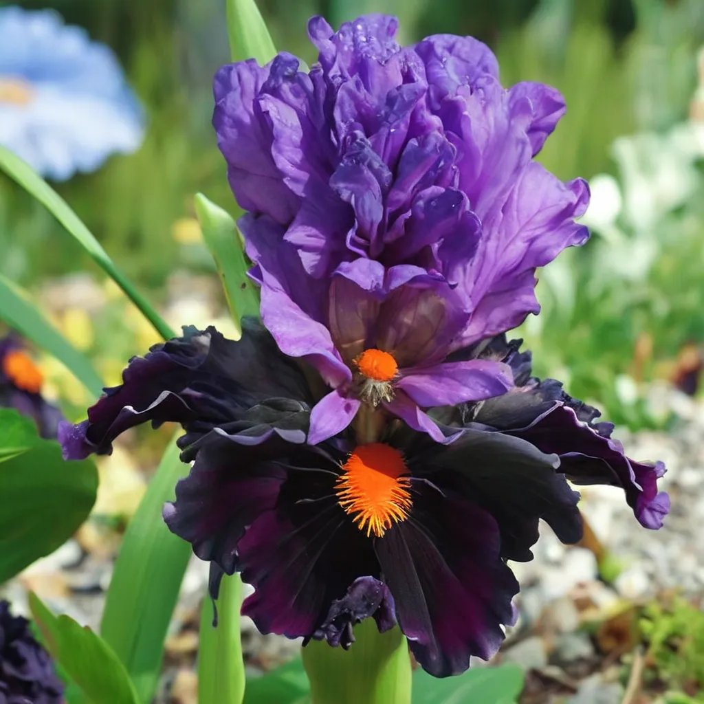 Iris x germanica 'Sharp Dressed Man'