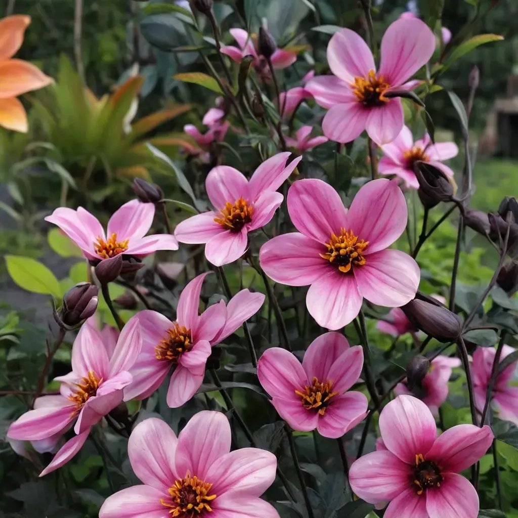 Dahlia hortensia 'Mystic Dreamer'