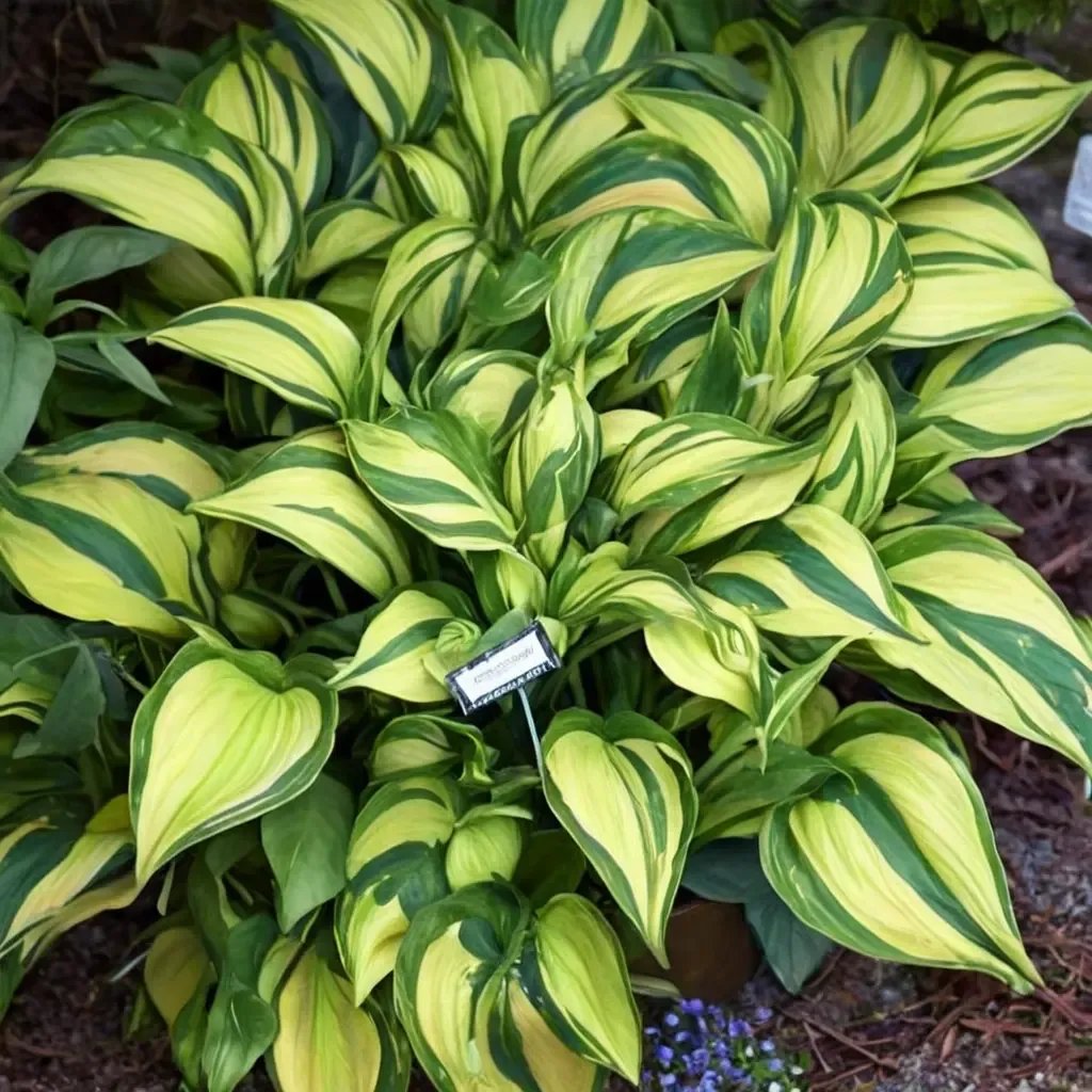 Hosta x hybrida 'Rainbows End'
