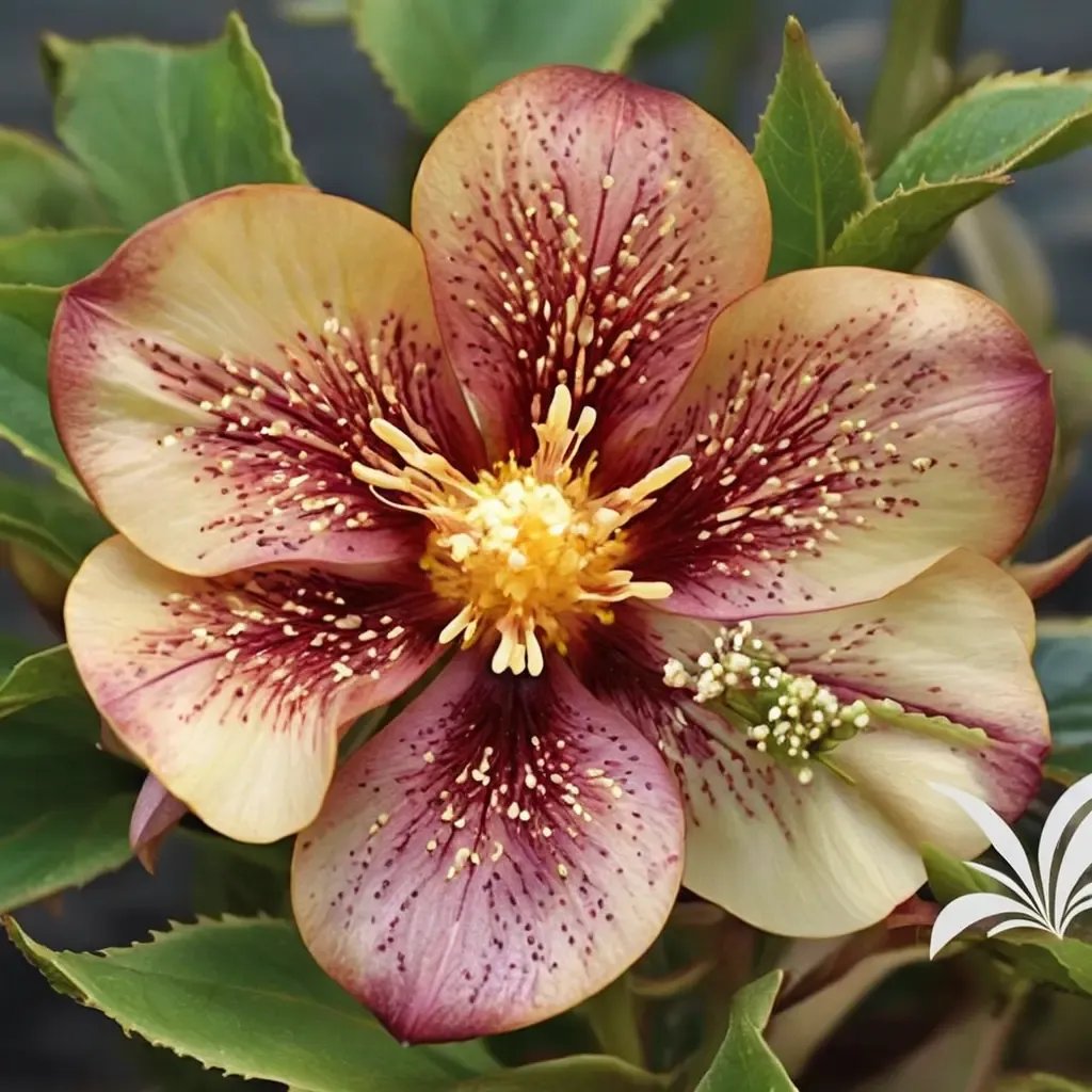 Helleborus x hybrida 'Apricot Blush'