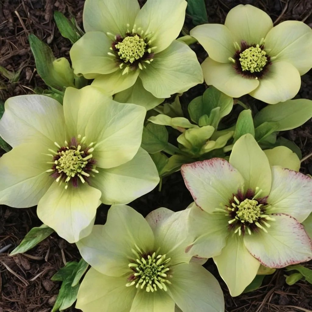 Helleborus x hybridus 'Heronswood Yellow Strain'