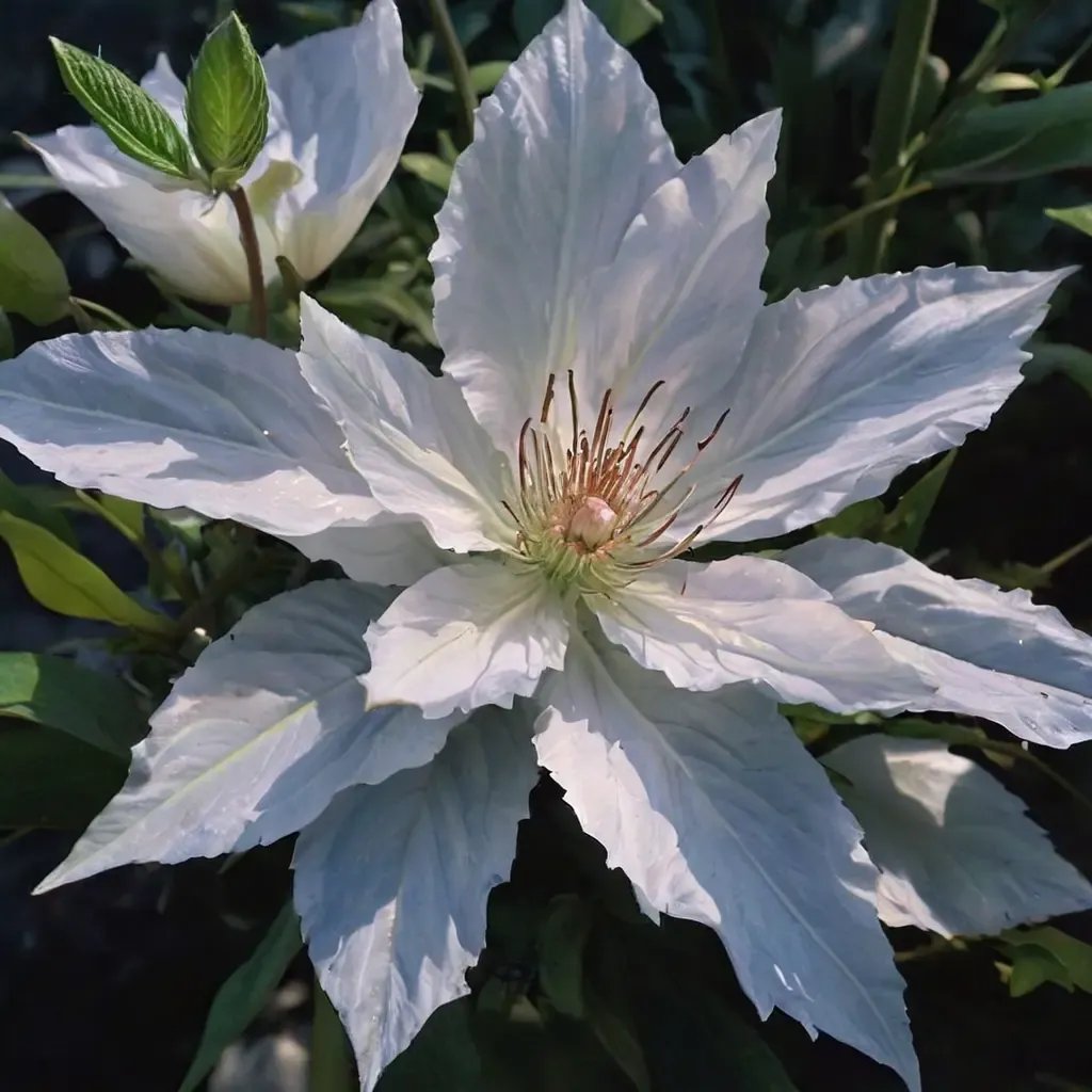 Clematis x jackmanii 'Hyde Hall'