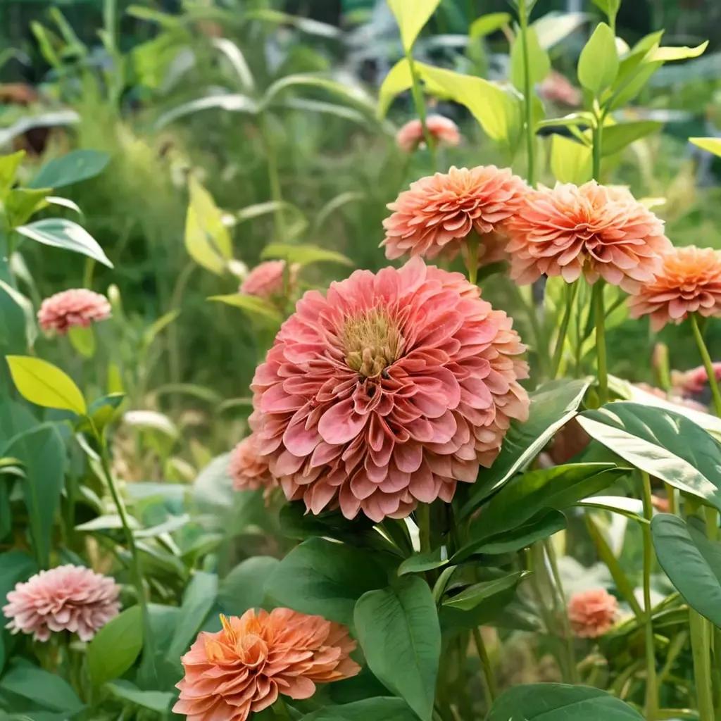 Benary's Giant Salmon Rose Zinnia