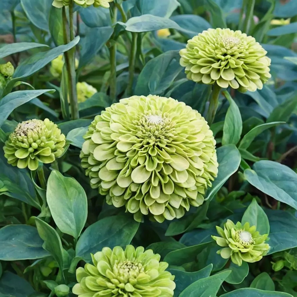 Zinnia elegans 'Benary's Giant Lime'