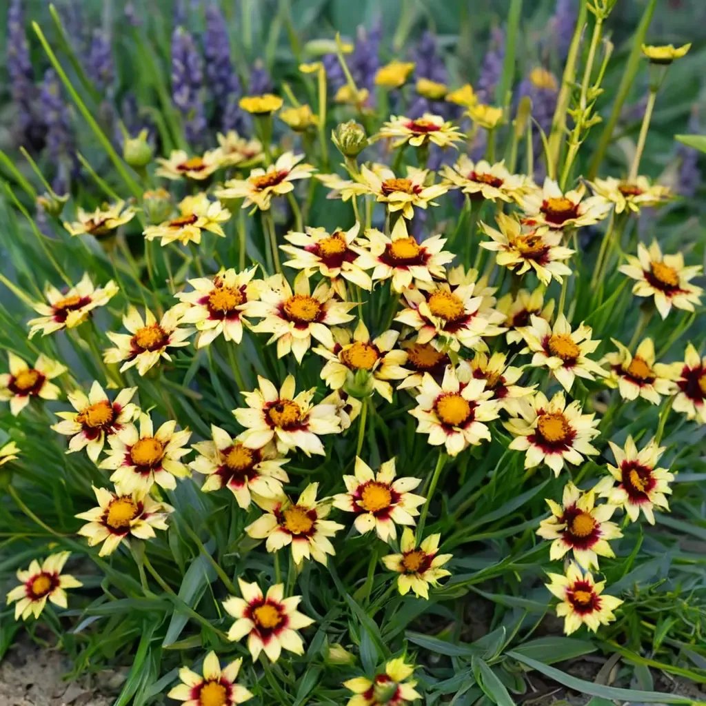 Coreopsis tinctoria 'Cosmic Eye'