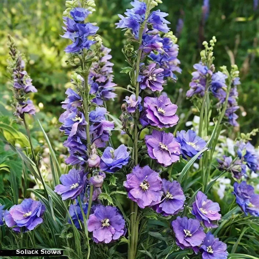 Delphinium elatum 'Marble Delight'
