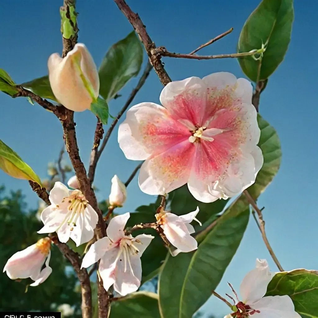 Prunus persica 'Feiching Tao White'