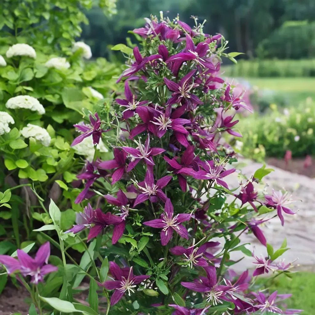 Clematis x hybrida 'Sweet Summer Love'