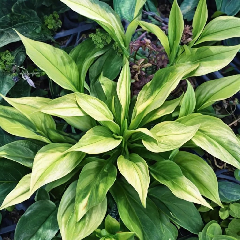 Hosta x hybrida 'Lakeside Dividing Line'