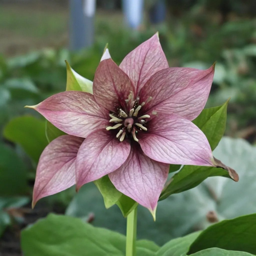 Trillium x flexatum 'pink blush'